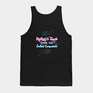 Mother's Touch, Nurse's Care, Endless Compassion | T-Shirt Design. Tank Top